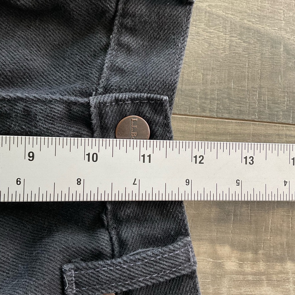 33x28 LL Bean Double L Classic Fit Denim Jeans Mens Black 100% Cotton 220626 - Picture 6 of 11